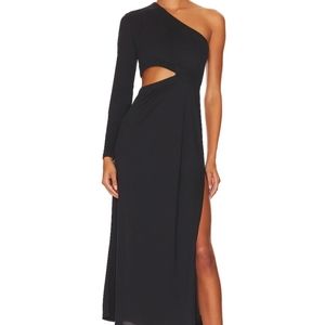 NWT ALLSAINTS Mary Maxi Dress in Black size 0